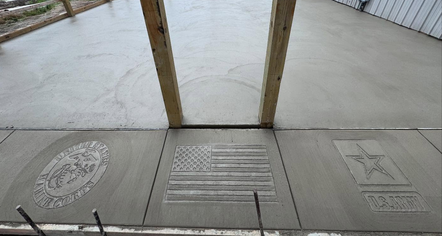 military stamped concrete
